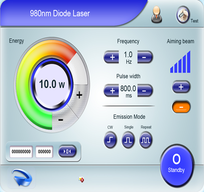 Laser diodowy 1 980nm naczyniowy
