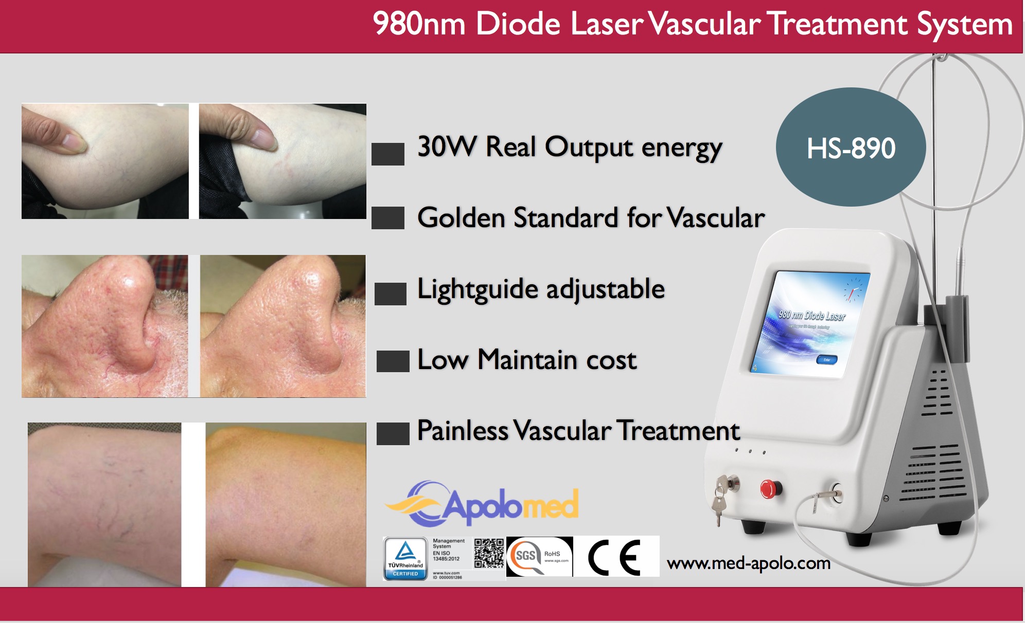 Laser diodowy HS-890 980nm