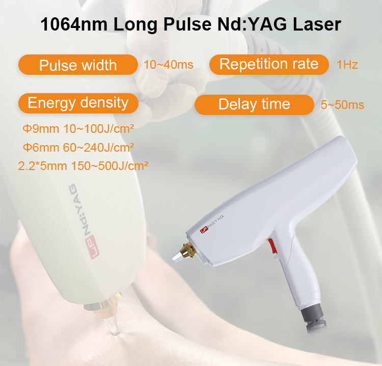 Rękojeść lasera o długim impulsie